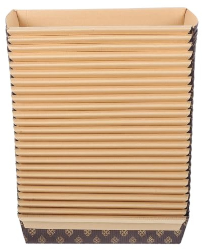 ibasenice Moules à Cake Résistants aux Hautes Températures Lot de 25 Forme Bateau Jetables en Papier Antiadhésifs pour Cuisson la Maison