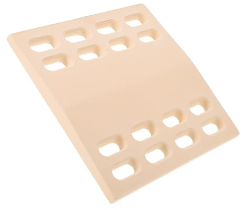 Toyvian Ceramic Grill Flame Tamer Replacement Brick for Bbq Gas Grill Easy Installation and Low Maintenance, Beige Heat Plate Suitable for Outdoor Cooking and Barbecue Accessories