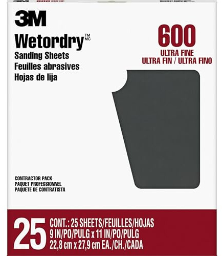 3M 99427NA Papel de lija, 3 m, 9 x 11
