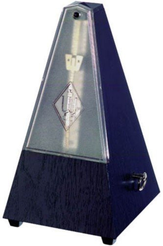 METRONOMO PLASTICO PIRAMIDE - Wittner (806/K) (Sistem Malzel) (Sin Campana) (Tapa Transparente)(Negro)