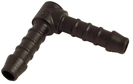 2x 12mm 90' Right Angle Hose Tupe Pipe Connectors Tube Pipe Connector Joiner Air Fuel Water - FREE FIRST CLASS UK POSTAGE!