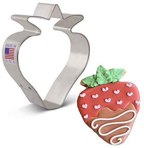 Ann Clark Strawberry Cookie Cutter, 3-1/2 Made in USA