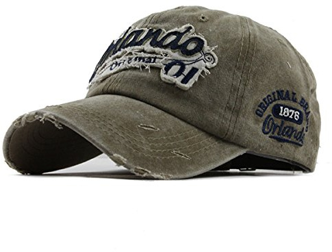 Sporty Baseballcap Orlando Original Vintage Style Used Washed Look Retro Outdoor Kappe Mütze Cap Schirmmütze Basecap verstellbar