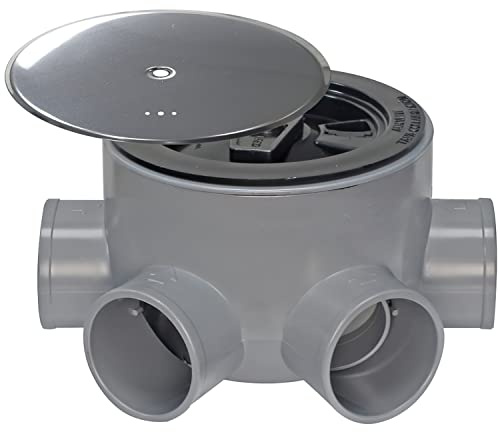 Bote Sifonico PVC T 85 BA 110 50-40 Altura 75 mm. Con Tapa Aireación
