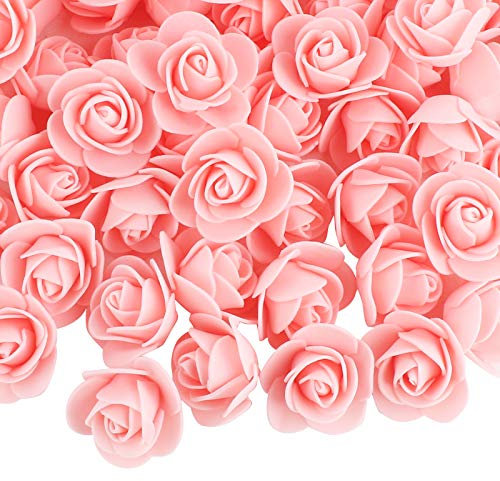 VINFUTUR 200 Stücke Schaumrosen Künstliche Rosenköpfe Mini Foamrosen Kunstrosen für DIY Rosen Bär Valentinstag Hochzeit Party Home Deko