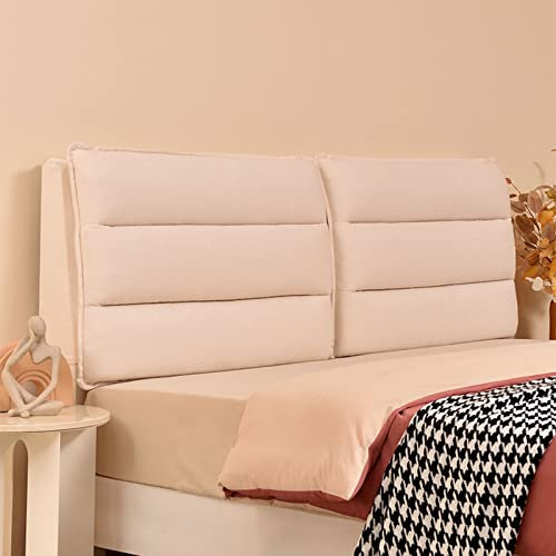 Generic Großes Bett, Wandkissen Kopfteilkissen Keilkissen Gepolstertes Einfarbiges Rückenlehnen Stützpolster Für Lange Bank, Schlafzimmer, Tagesbett,C,No headboard 47.2/120cm