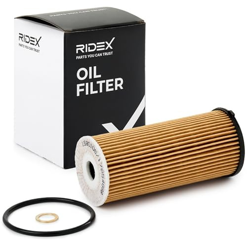 RIDEX 7O0379 Ölfilter Kompatibel mit BMW 5 Touring F11 Filtereinsatz mit Dichtungen