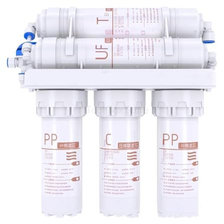 Filtre à eau sous l'évier, Filtre à eau en 5 étapes, système de purificateur d'eau du robinet de cuisine à boisson directe for la maison, filtre de traitement de l'eau par Ultrafiltration utilisé dans