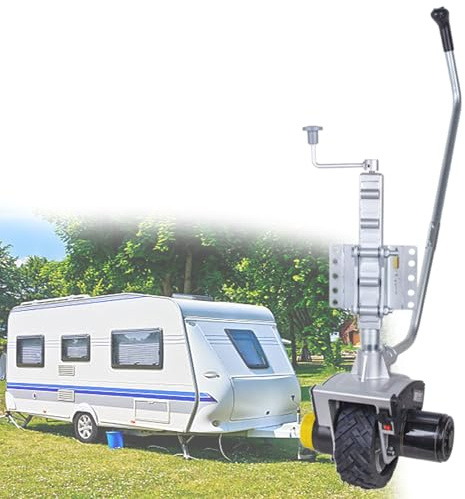 Beachtiful Rueda Jockey Motorizada Eléctrica de 550 W y 12 V para Remolque Móvil de Minivan, Plataforma Rodante Eléctrica para Remolque, para Mover Remolques, Caravanas y Barcos