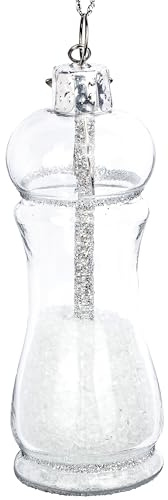 SIKORA Salzmühle besondere Weihnachtskugel Glas Christbaumschmuck Deko Figur Weihnachten Anhänger Ornament - Trend Line - BS015