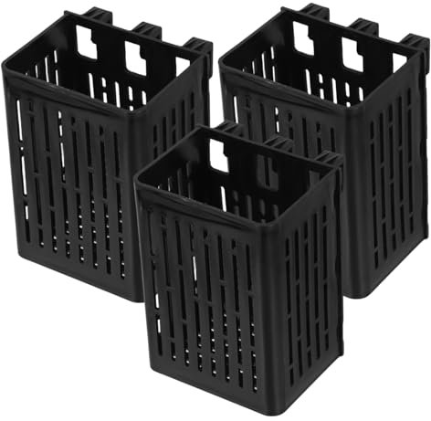 DECOMELODY Support De Plantes Suspendu pour Aquarium De Pots De Culture Aquatique Noir pour Décorations Hydroponiques Et Aquaponiques Facilite La Transplantation Et Observation des Plantes