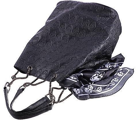 LIFKOME À Bandoulière Élégant Pour Femme À Chaîne Avec Foulard En Soie À Main Tendance En Pu Accessoire De Tenue Élégant