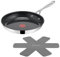 Jamie Oliver by TEFAL Direct Cook Bratpfanne 28 cm, inkl. Pfannenschoner, antihaftbeschichtete Keramikoberfläche, Thermo-Signal, für alle Herdarten, Edelstahl, H8802S34