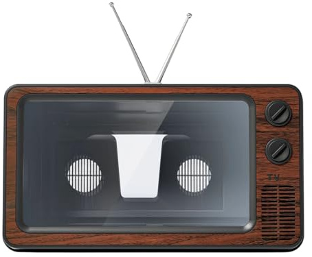 CAZSTYK Supporto per display del telefono, staffa pieghevole portatile per visualizzazione senza abbagliamento e uso da viaggio retro per smartphone con lente d'ingrandimento