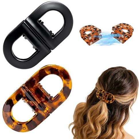 NiceNaiils Pince Cheveux Femme, Barrettes Cheveux Magnétique, Leopard Hair Clip, Pinces Automatiques pour Filles et Femmes