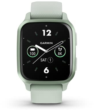 Garmin [renewed] Venu Sq 2 - GPS-Fitness-Smartwatch mit 1, 4 AMOLED Display, Sleep Score und über 25 Sport-Apps. 24/7 Gesundheitsdaten, Pay, bis zu 11 Tage Akkulaufzeit [Generalüberholt]