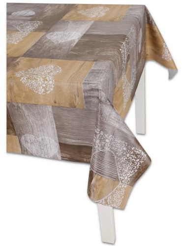 Italiensk laminerad bordsduk SHABBY vaxduk vaxduk bordsduk plast - VAR. 4, 12-sits 140 x 240 cm.