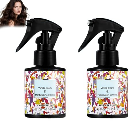Parfum Cheveux Spray, Spray Parfumé Capillaire Fraîcheur Longue Durée, Anti-Odeurs Gênantes avec Léger Volume, Idéal Quotidien et Déplacement, Set de 2 Pièces
