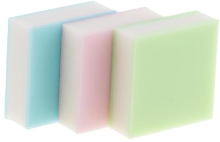 Mjuka stämpelblock för gravyr, Snideriblock av gummistämpel 3 delar 1,18x1,18x0,39 tum for korttillverkning och journalföring