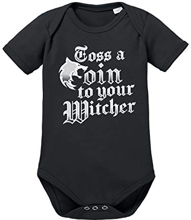 clothinx Toss A Coin To Your Witcher O‘ Valley Of Plenty | Barde Rittersporn Und Hexer Fan Design Für Gamer Und Bücher Fans | Passend Zur Lieblings-Serie Baby-Body Bio