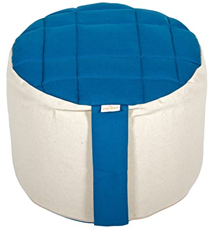 Yogabox Meditationskissen Rondo Big Premium, petrol/natur