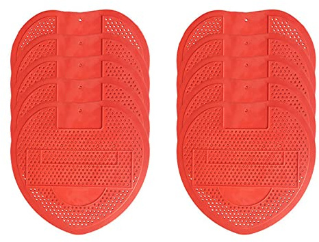 YNGJUENCP 10 Pack Urinal Screen Cakes Blocks Pads Scent Lasts Up To 30 Days Anti-Splash Fresh and Ideal,for Public and Domestic Men Bathrooms Rubber Toilet Bowl Clip