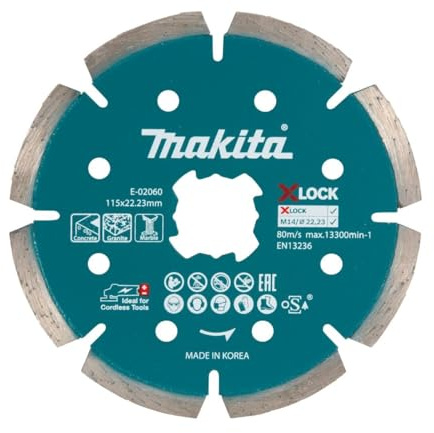 Makita E-02060 X-Lock Meule diamant pour béton 115 mm