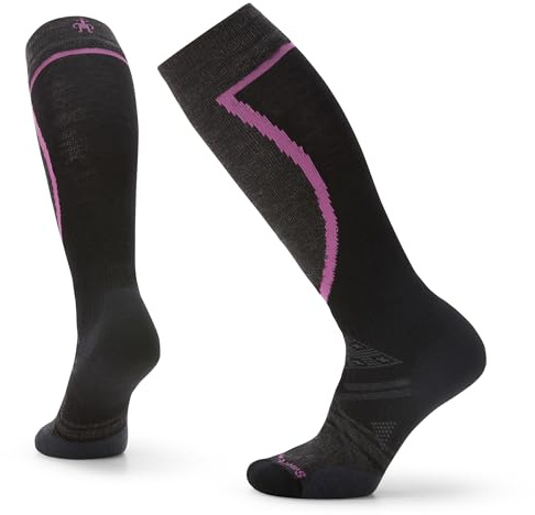 Smartwool Women's Ski Full Cushion OTC Socks, Calcetines de esquí de venta libre con amortiguación completa para mujer Mujer, Black,