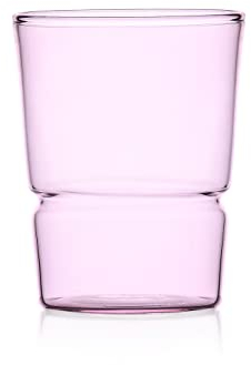 Ichendorf Milano Tumbler Rosa | Collezione Tap | 28 cl| Vetro Borosilicato | Fatto a Mano