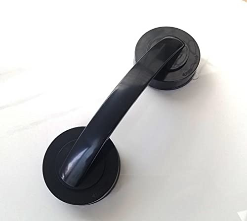 WANLIAN - Portes en verre, portes de placard, poignées de porte à ventouse | Peut être utilisé pour porte en verre, réfrigérateur, porte d'armoire, poignée de porte de ventouse(noir)
