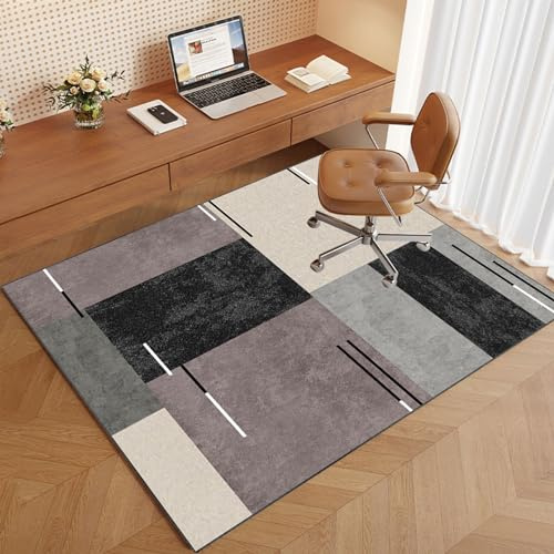 Bürostuhl Unterlage - Schreibtischstuhl Unterlage - Bodenschutzmatte bürostuhl Kratzfest Bodenmatte Stuhlunterlage - Bodenschutzmatte für Laminat Parkett und Hartböden - Gaming Teppich 120 x 160 cm
