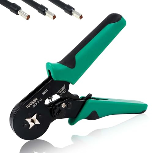 Pince à Sertir Outil de Sertissage 0.25-10mm², Electriques Connecteurs à Sertir Pince électricien Professionnel, Pince a Sertir Cosse Electrique, Pince à sertir carrée