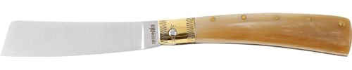 AUSONIA - COLTELLO DA TASCA MOZZETTA CM 17 CON LAMA INOX CM 7 E MANICO IN CORNO CHIARO