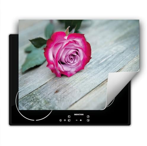 DarHaus Copri piano cottura induzione 80x52 cm copertura per piano cottura vinile - rosa