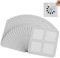 Abfluss Haarfänger Einweg Gjinxi 20 STK Duschabfluss Mesh Aufkleber Platz Boden Abfluss Aufkleber Filter Waschbecken Sieb Aufkleber Badezimmer Haarfänger Abdeckung für Duschen Badewannen(Grau,10cm)