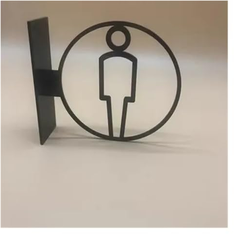 WC Aufkleber Toiletten-Schild, Herren- und Damen-Badezimmer-Beschilderung, Hotel-WC-Toiletten-Beschilderung, seitlich angebrachte Toiletten-Erinnerung, öffentliche Toiletten-Beschilderung Schild Toile