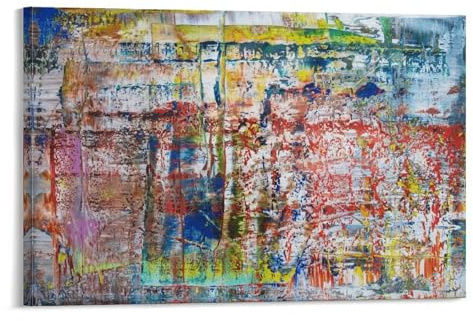 Gerhard Richter Kunstdruck auf Leinwand, Poster, Wandmalerei, Poster, Dekoration, moderne Wohnkunstwerke, 50 x 75 cm
