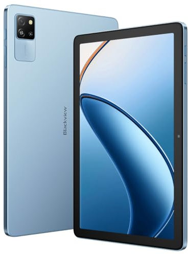 Blackview Tab 60 WIFI Android 14 Tablet, 12GB+128GB(1TB Esterna), 10.1'' Display HD+, Batteria 5100mAh, 5MP+13MP, 8.5mm Ultra Sottile, WIFI 6, Altoparlanti Dual BOX, Sblocco Facciale, Blu
