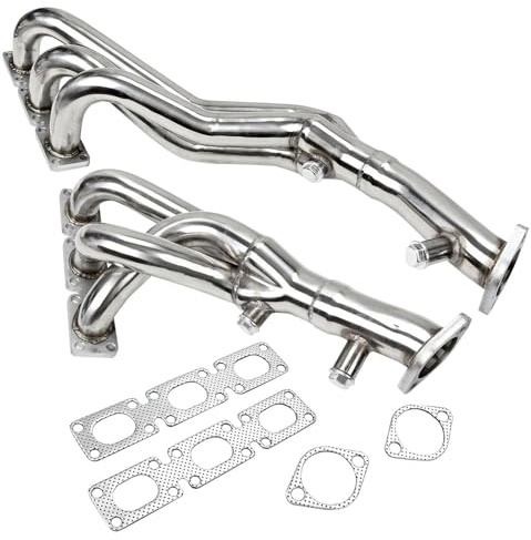 Leistungs-Auspuffkrümmer Fit für BMW E46, E39, Z3 – Edelstahl, 2 Outlet, 1,75 Hauptrohr, 6-2-1 Design, Passend für 2.5L/2.8L/3.0L L6 Motoren, Ersatzteil