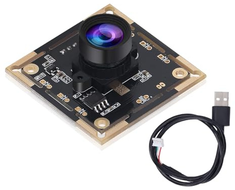 Topiky Modulo Fotocamera USB2.0 con Cavo USB, Modulo Fotocamera 1 MP con Obiettivo 100 Gradi Senza Distorsione, Scheda Webcam Incorporata per Computer, Chip Fotosensibile OV9732