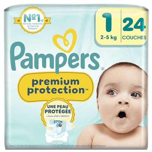 Pampers Premium Protection Blöjor Storlek 1, Enkelpack, 2-5 kg (24 stycken)