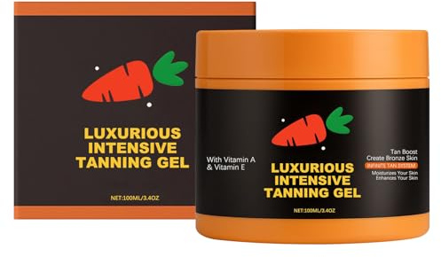 Doyandader Carotin Tanning Gel, Carotin Creme, Bräunungsbeschleuniger, Karotten Bräunungsgel,Tanning Gel, Bräunungsöl Für Sonnenbänke & Außensonne, 100 Ml