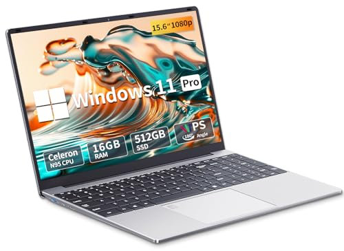 15.6 Ordenador Portátil Core i9-11900H, Win 11 PC Portátil 16GB RAM 512GB SSD, Gaming Portatil Teclado Retroiluminado+Desbloqueo Huellas Dactilares, Iris Xe Graphics GPU, Type-C/RJ45/BT5.2/Webcam