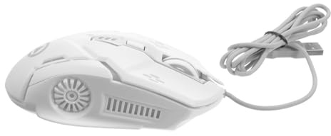 Operitacx Mouse USB Cablato Silenzioso per Laptop con Pulsanti Meccanici Luminosi LED Design Durevole e Facile Installare per Gaming e Uso