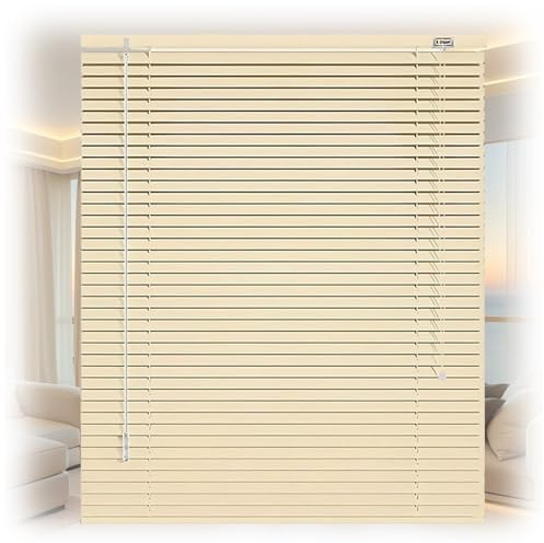 Persianas Venecianas de Aluminio, Estores Opacas Lamas de 25 mm, Cortinas Veneciana protección de la intimidad Fácil Ajuste para Dormitorio Salón Cocina 30 50 80 122 146 180 215 cm(Twilight)