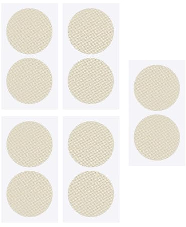 Genérico Running Protectores De Pezones para Hombres,10 Piezas De Parches Adhesivos para Pezones - Adhesivo Discreto Antifricción para Gimnasio Playa Corredores Uso Diario Actuaciones