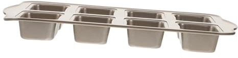 Cabilock Moule à Gâteau 8 Cavités Antiadhésif en Acier au Carbone Doré Multi-grilles Facile à Utiliser, pour Pâtisserie et Pique-niques