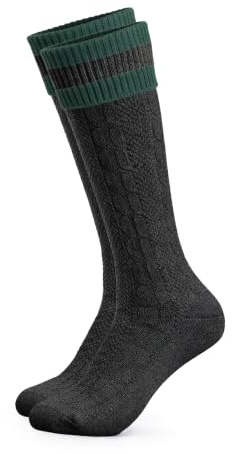 HerzSticht Chaussettes Longues Traditionnelles Bavaroise Homme lot de 1 (modèle: Wiesendistel)