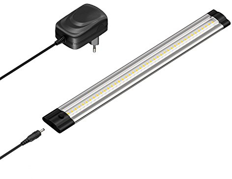 parlat LED Unterbau-Leuchte SIRIS mit Netzteil, flach, 30cm, 368lm, warm-weiß