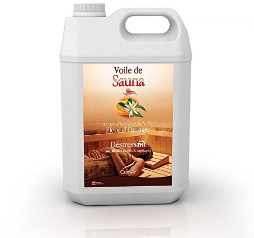 Camylle - Sauna-Aufguss Orangenblüte - Ausgezeichneten Sauna-Aufguss aus Hochwertigen und Naturreinen Ätherischen Ölen - Entstressend Mit stimulierenden und sinnlichen Aromen - 5000ml